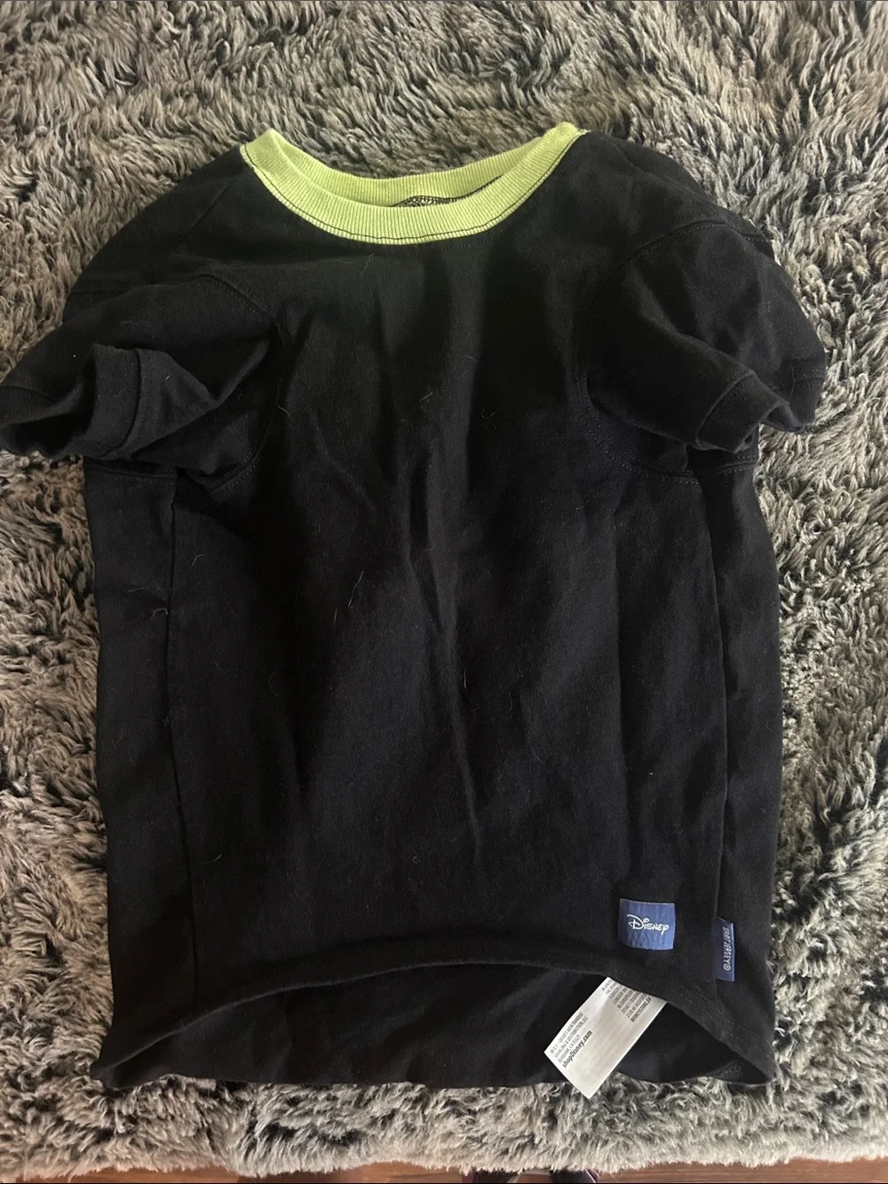 Disney Walt Disney World Black Spirit Jersey with Neon Yellow and Teal Graphics